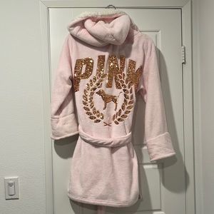 PINK robe with sequence logo